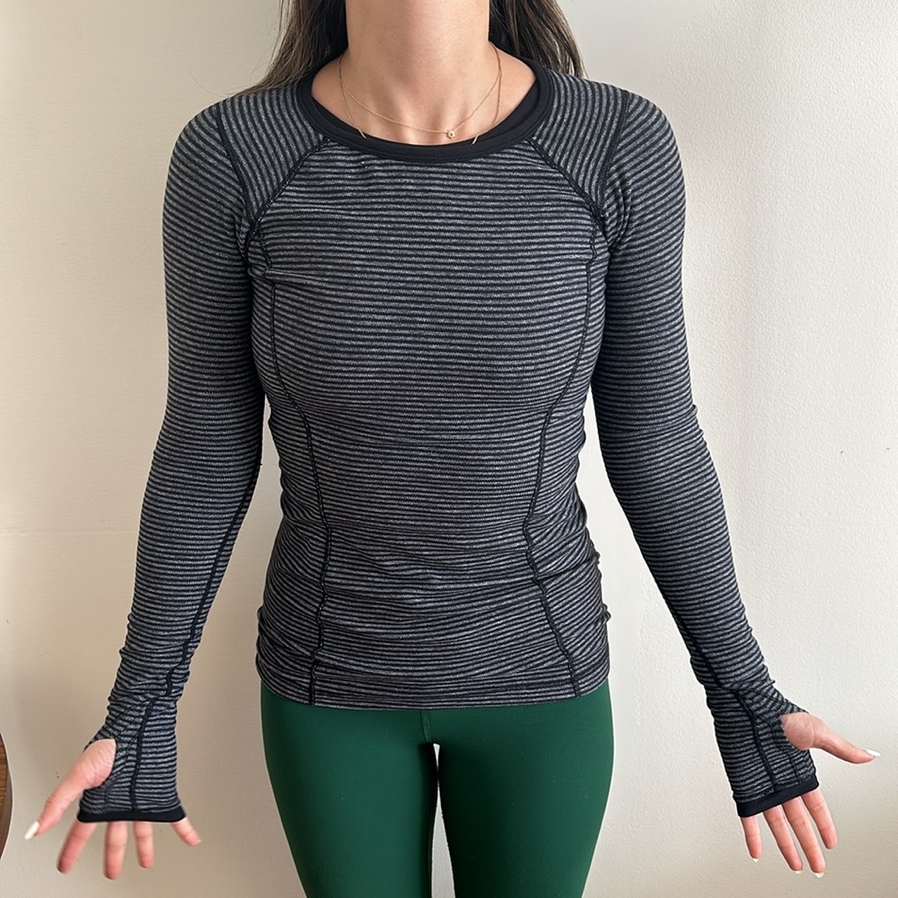 lululemon Reversible Rulu Long Sleeve Tee Top | Size 4 | EUC